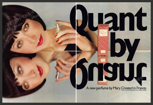 Quant Perfume by Mary 1980s Print Advertisement (2 pages) 1980 Fetch-the-Paper