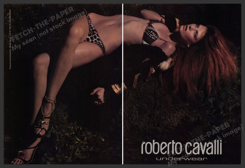 Roberto Cavalli Underwear 2000s Print Advertisement (2 page centerfold) 2004 Fetch-the-Paper
