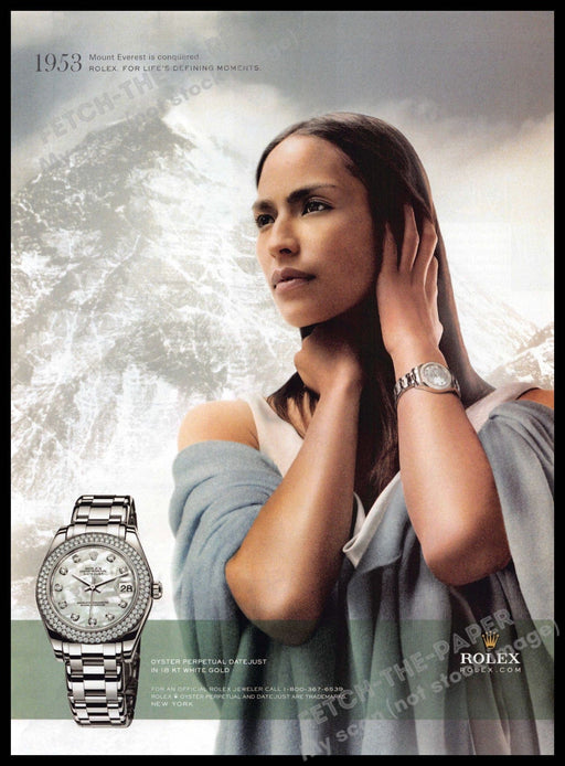 Rolex 2010s Print Advertisement 2010 Mount Everest Oyster Perpetual Datejust Rolex