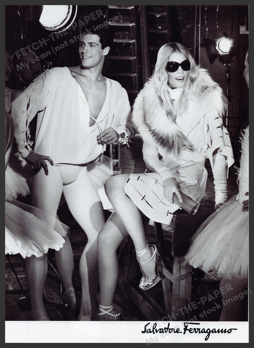 Salvatore Ferragamo Shoes 2000s Print Advertisement Ad 2008 Legs Male Dancer Fetch the Paper!