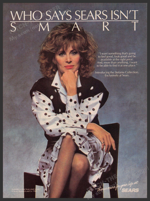 Sears 1980s Magazine Print Advertisement 1985 Legs Stefanie Powers Collection Sears