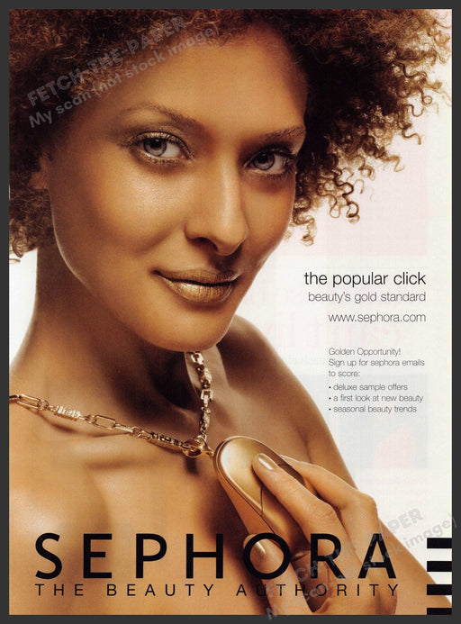 Sephora Gold Standard The Popular Click Mouse 2000s Print Advertisement 2006 Fetch-the-Paper