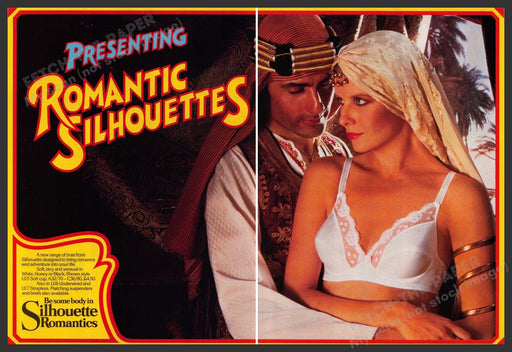 Silhouette Romantics Bra Lingerie 1970s Print Advertisement (2 pages) 1978 Fetch-the-Paper