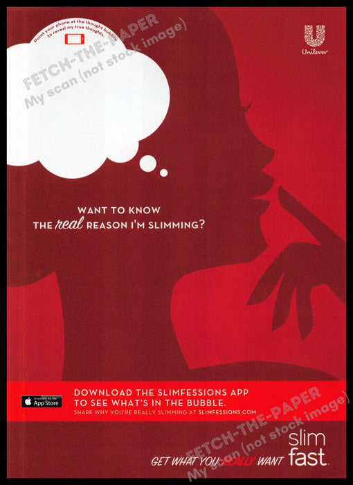 Slim Fast 2010s Magazine Print Advertisement 2013 "Get what you really want" Slim Fast
