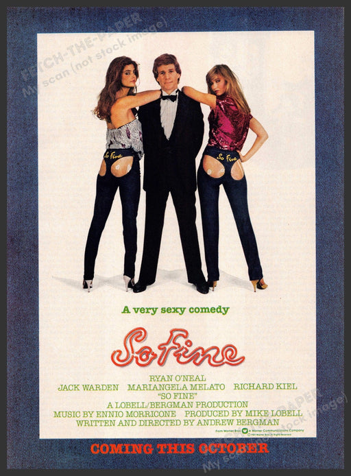 So Fine Movie Premier 1980s Print Advertisement 1981"A very sexy comedy" Fetch-the-Paper