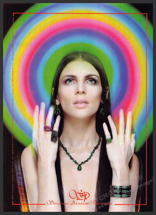 Solange Azagury Partridge 2010s Print Advertisement 2010 Jewelry Aura Colors Solange Azagury Partridge