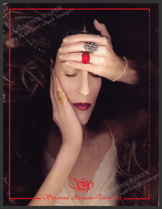 Solange Azagury-Partridge Jewelry 2000s Print Advertisement Ad 2008 Unique Fetch-the-Paper