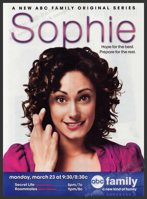 Sophie T.V. Show Natalie Brown 2000s Print Advertisement 2009 Fetch-the-Paper