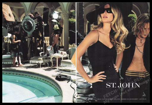 St. John Clothing Giselle Bundchen 2000s Print Advertisement (2 pages) 2005 Fetch the Paper!