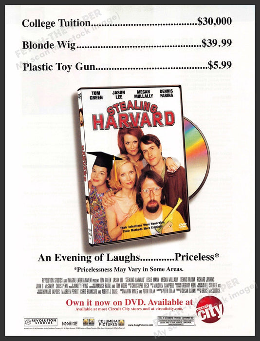 Stealing Harvard 2000s Print Advertisement 2003 Promo Fetch-the-Paper