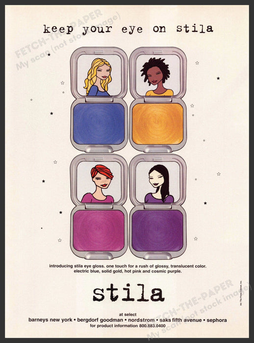 Stila 2000s Print Advertisement Ad 2000 "Keep your eye on stila" Stila