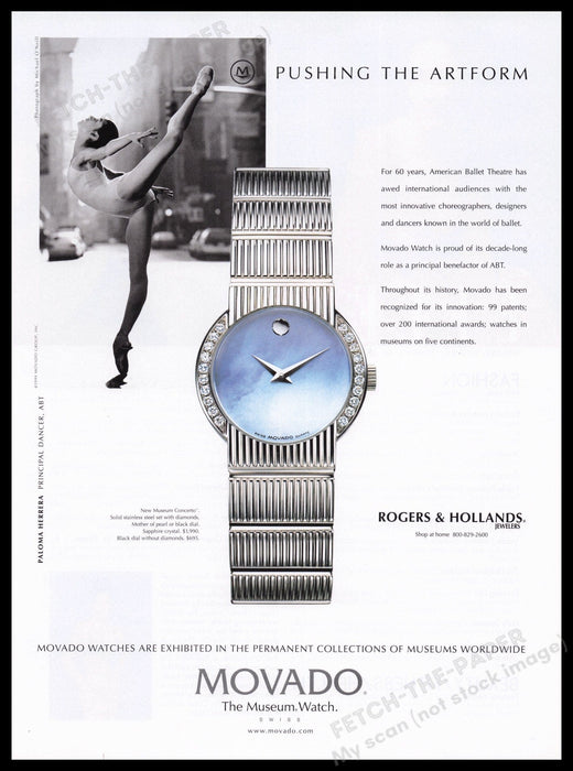 Swatch 2000s Print Advertisement Ad 2000 Fetch the Paper!