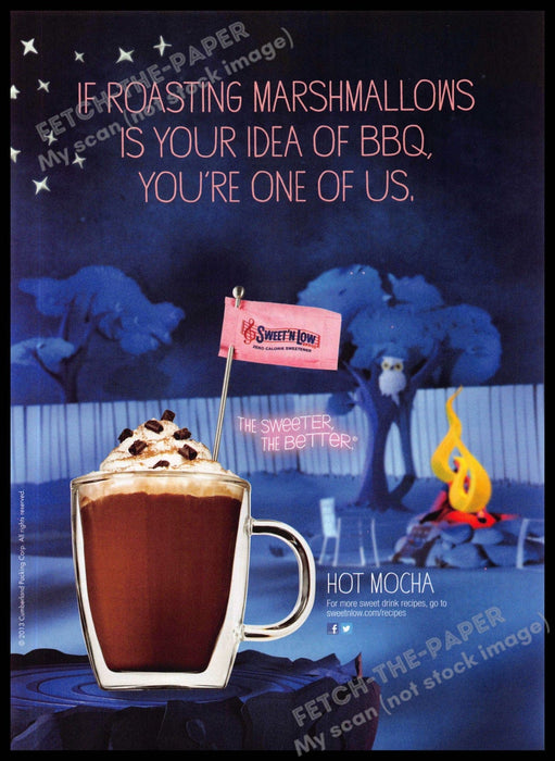 Sweet 'N Low 2010s Magazine Print Advertisement 2013 "Hot Mocha" Sweet 'n Low