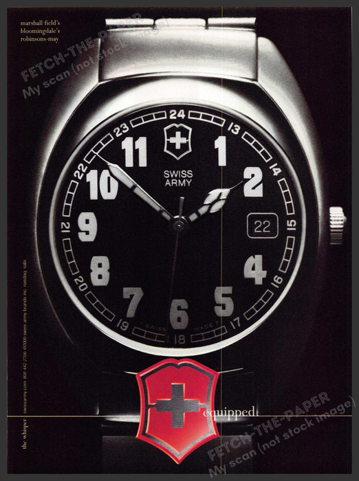 Swiss Army Watches "The Whisper" 2000 Print Advertisement Ad Swiss Army