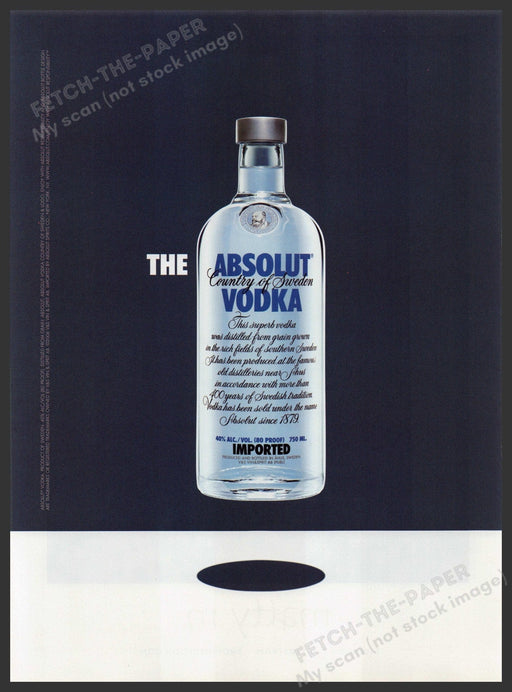 The Absolut Vodka 2000s Print Advertisement Ad 2006 Promo Fetch the Paper!