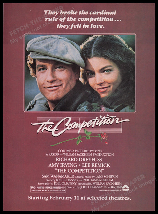 The Competition 1980s Print Advertisement Ad 1981 Fetch the Paper!