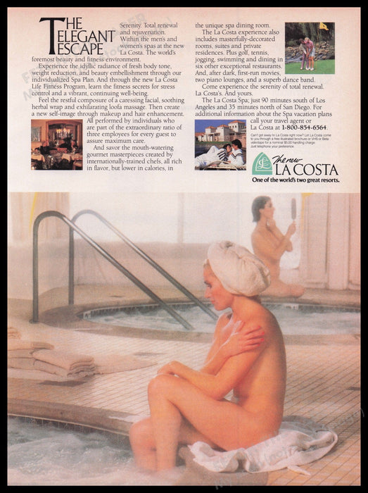 The La Costa 1980s Print Advertisement Ad 1987 Fetch the Paper!