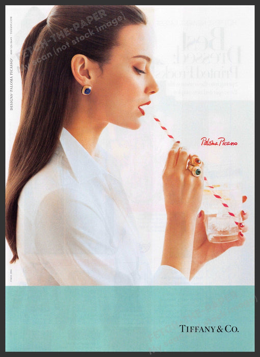 Tiffany & Co. 2000s Print Advertisement Ad 2006 Paloma Picasso Straw Tiffany & Co.
