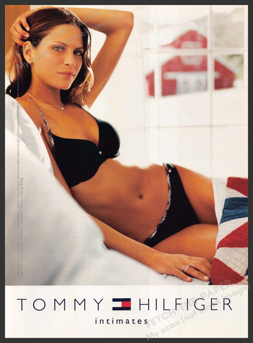 Tommy Hilfiger 2000s Print Advertisement Ad 2002 Intimates Lounging Model Tommy Hilfiger