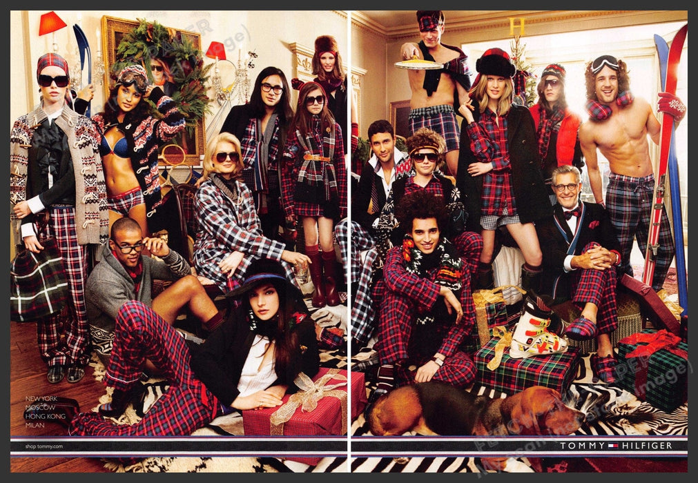 Tommy Hilfiger 2010s Print Advertisement (2 page) 2011 Christmas Holiday Group Tommy Hilfiger