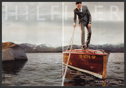 Tommy Hilfiger Clothing 2000s Print Advertisement Ad (2 pages) 2008 Male Model Fetch the Paper!