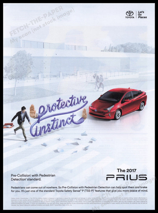 Toyota Prius 2000s Print Advertisement Ad 2017 Fetch the Paper!