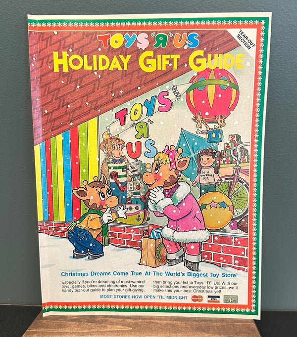 Toys R Us Holiday Gift Guide 1985 Catalog Booklet Flyer 1980s Magazine