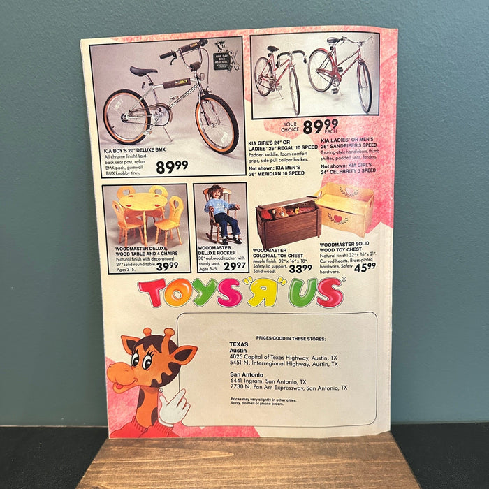 Toys R Us Out of this World Toy Book 1986 Catalog Booklet 1980s Magazine Insert Toys R Us