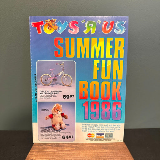 Toys R Us Summer Fun Book 1986 Catalog Booklet Flyer 1980s Magazine Insert Toys R Us