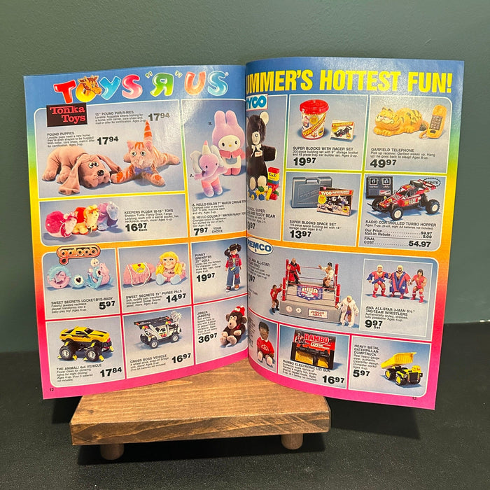 Toys R Us Summer Fun Book 1986 Catalog Booklet Flyer 1980s Magazine Insert Toys R Us