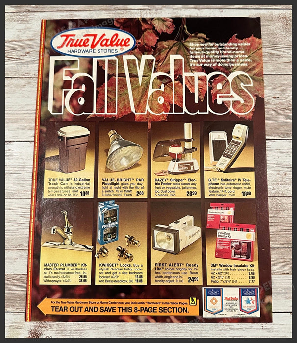 True Value "Fall Values" Shopper Catalog / Booklet 1980s Magazine Insert 1983 True Value
