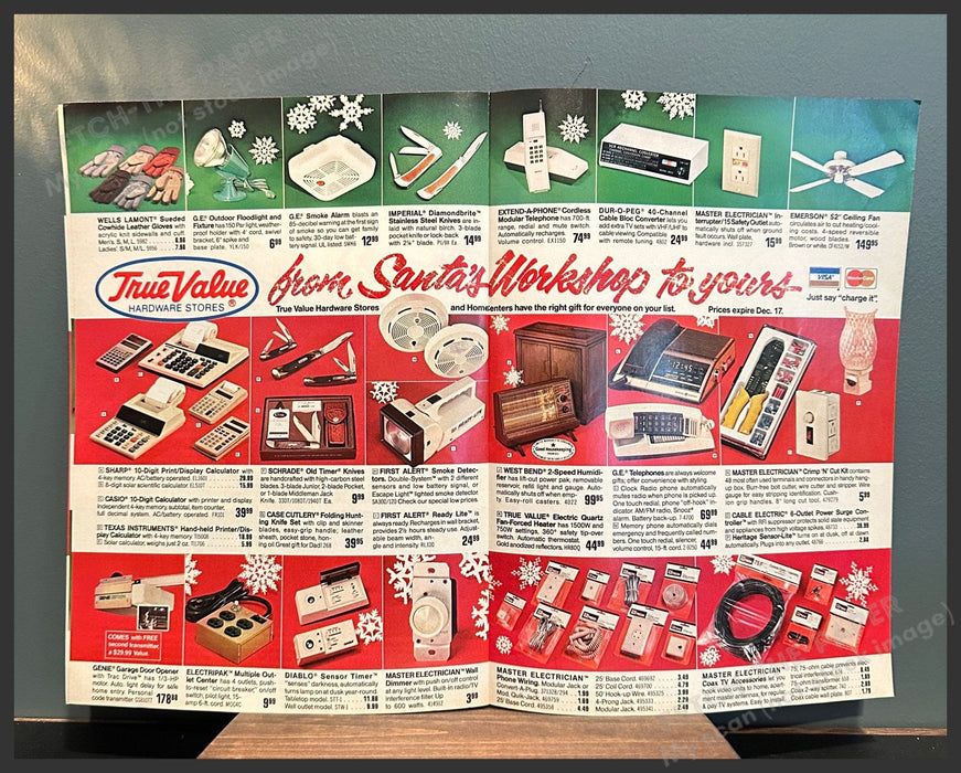 True Value "Santa's Parade" Shopper Catalog / Booklet 1980s Magazine Insert 1983 True Value