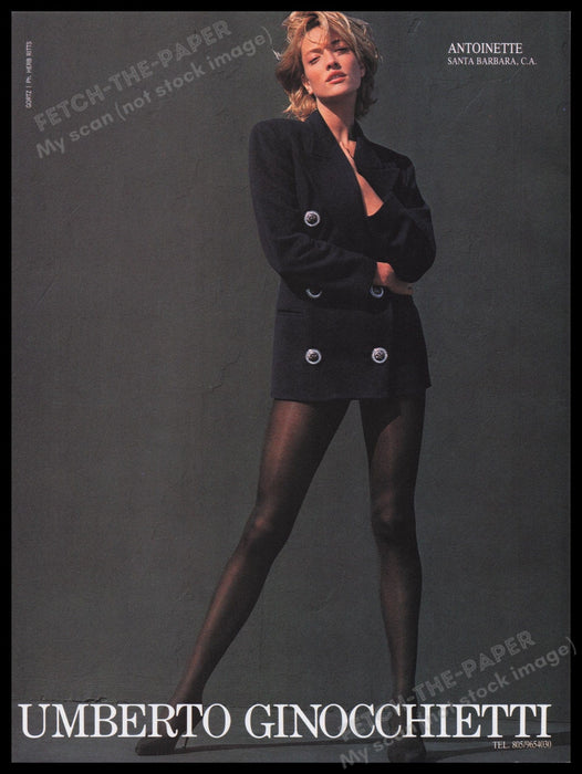 Umberto Ginocchietti 1980s Print Advertisement Ad 1989 Fetch the Paper!