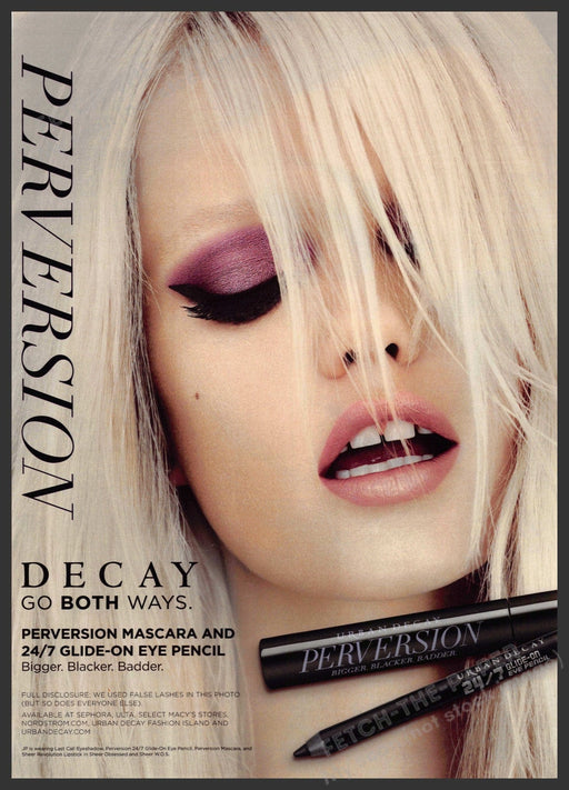 Urban Decay 2010s Print Advertisement Ad 2015 Perversion Blonde Urban Decay