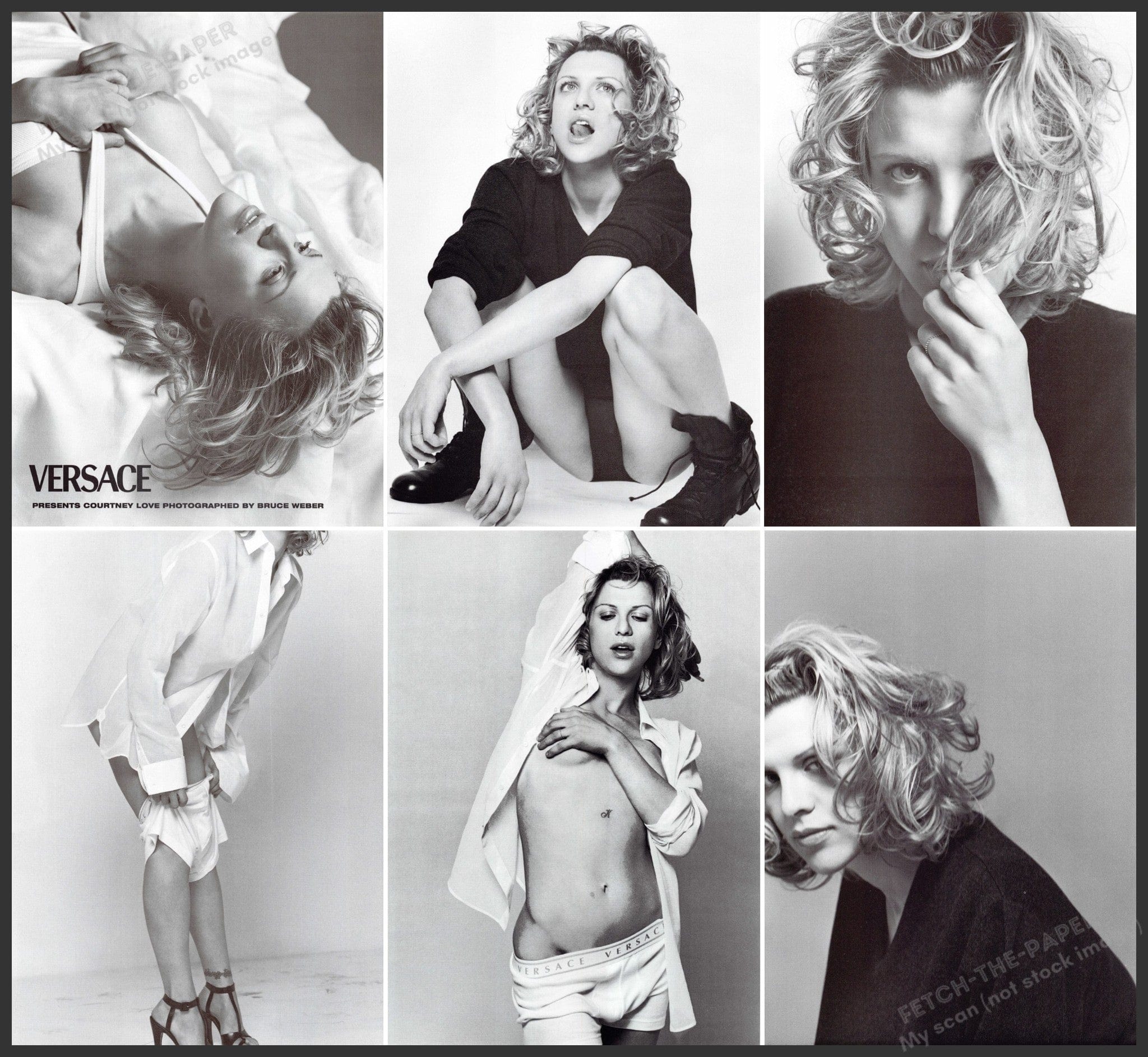 Versace 1998 Ad: Courtney Love by Bruce Weber (5 Pages) — Fetch