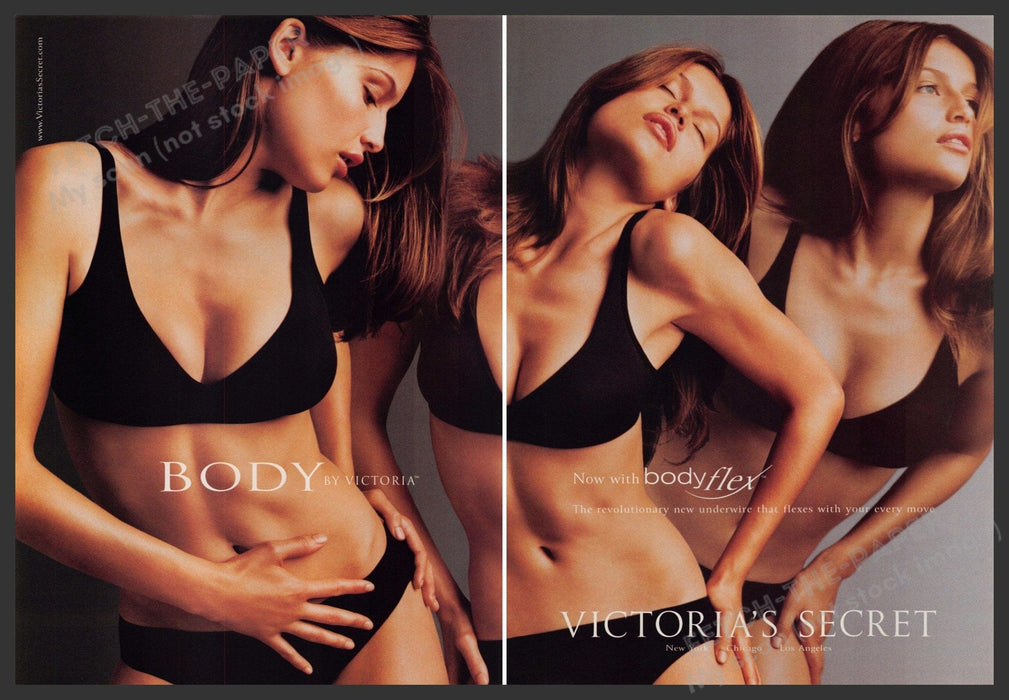 Victoria's Secret Bodyflex Laetitia Casta 2000s Print Advertisement (2 pg) 2000 Fetch-the-Paper