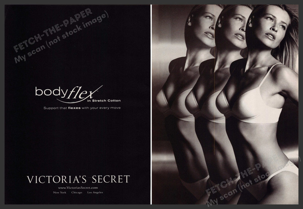 Victoria's Secret Bodyflex Lingerie Pestova 2000s Print Advertisement (2pg) 2000 Fetch-the-Paper