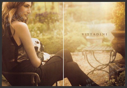 Vittadini Clothing 2000s Print Advertisement Ad (2 pages) 2008 Dalmatian Dog Fetch the Paper!