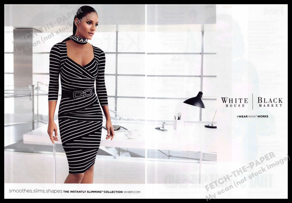 White House Black Market 2010s Print Advertisement (2 pg) 2013 Legs Dress Work White House Black Market
