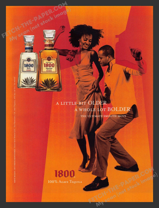 2005 Print Advertisement 1800 Tequila Dancing Alcohol Ad.
