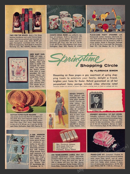 1965 Springtime Shopping Circle Product & Gift Catalog / Booklet Magazine Insert