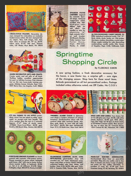 1967 Springtime Shopping Circle Product & Gift Catalog / Booklet Magazine Insert