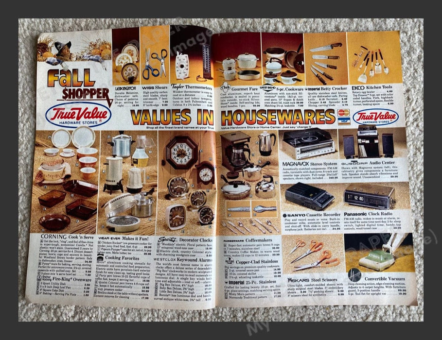 1980s True Value Fall Shopper Catalog Booklet Magazine Insert 1980 Fetch the Paper!