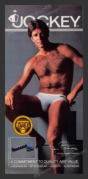 1984 Jockey Men's Underwear Jim Palmer Print Advertisement Ad