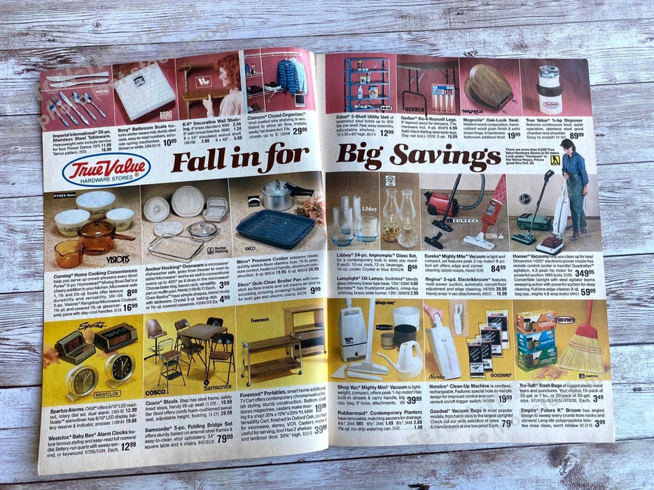 1985 True Value "Fall Values" Shopper Catalog / Booklet Magazine Insert Fetch the Paper!