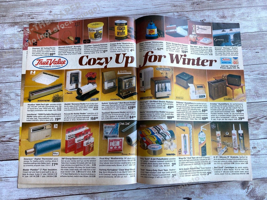 1985 True Value "Fall Values" Shopper Catalog / Booklet Magazine Insert Fetch the Paper!