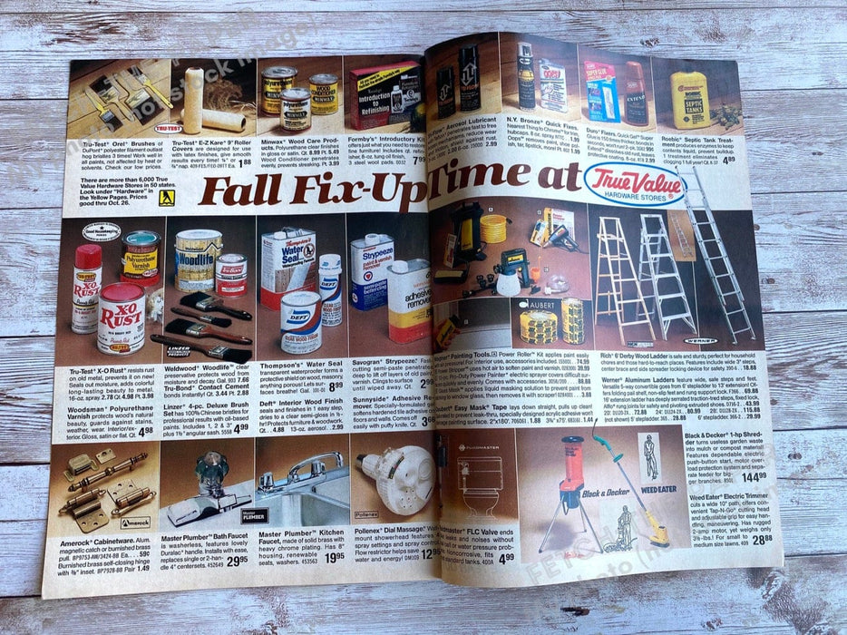 1985 True Value "Fall Values" Shopper Catalog / Booklet Magazine Insert Fetch the Paper!