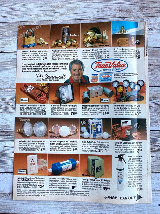 1985 True Value "Fall Values" Shopper Catalog / Booklet Magazine Insert Fetch the Paper!