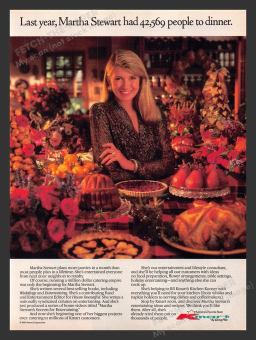 1987 Kmart Martha Stewart Consultant Print Advertisement Ad