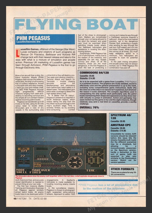 1988 U.K. Exclusive PHM Pegasus Video Game Preview / Review